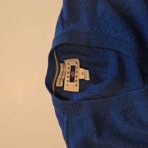 Joseph Abboud Men's V-Neck Sweater in Rich Blue